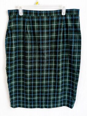 🖤 Vivien of Holloway London Tartan Pencil Skirt • Rockabilly Pinup Punk Glam